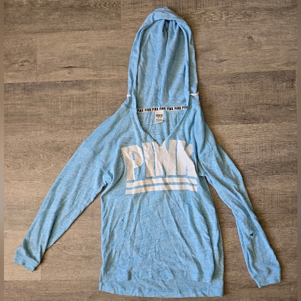 PINK by Victoria Secret Blue Long Sleeve Hoodie
